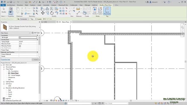 REVIT TUTORIALS PART 6 / Place Doors смотреть онлайн