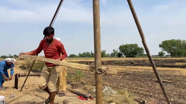 Tube well installation hand boring System How to instal Water Mini Tubewell boring in pakistan смотреть онлайн