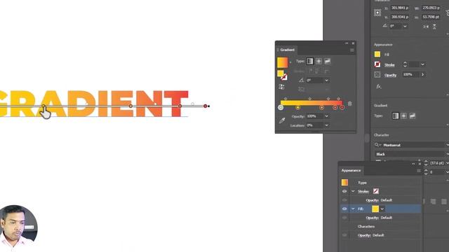 How To Add Gradient To Editable Text In Adobe Illustrator 2023 - Hindi