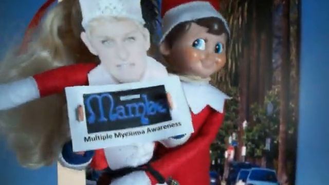DAY 1~Elf On The Shelf & Ellen DeG Mambo For Myeloma Awareness Around The World In 80 Days~HOLLYWOO