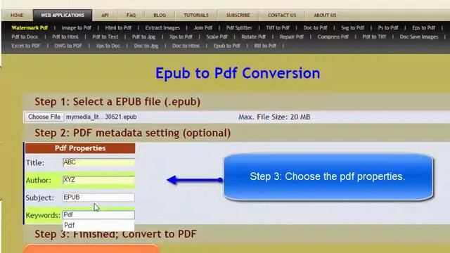 EPUB to Pdf смотреть онлайн