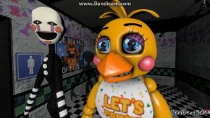 SFM FNAF. Марионетка против Спрингтрапа и Голден Фредди!