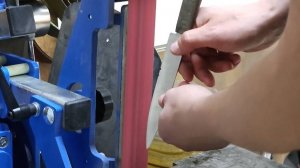 140. Заточка кухонного универсала из стали VG10, исправление после протяжной точилки