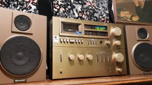 Очень редкий винтажный стерео бумбокс Sharp System 5000 SC-1250-Япония-1981-год