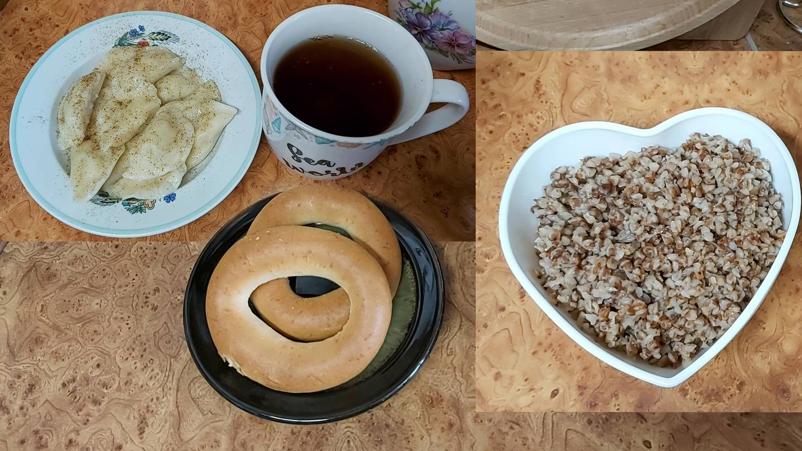 Мой пост, день 49~й. Доедаю все готовое. Греча, вареники, баранки))) смотреть онлайн