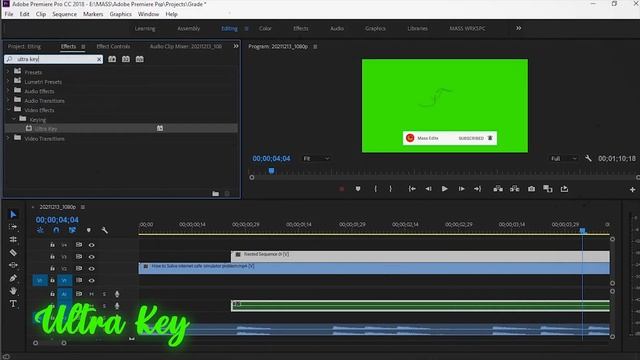 How to remove Green Screen in Adobe Premiere Pro | Remove Chroma key | 2022 | #premiereprotutorial смотреть онлайн
