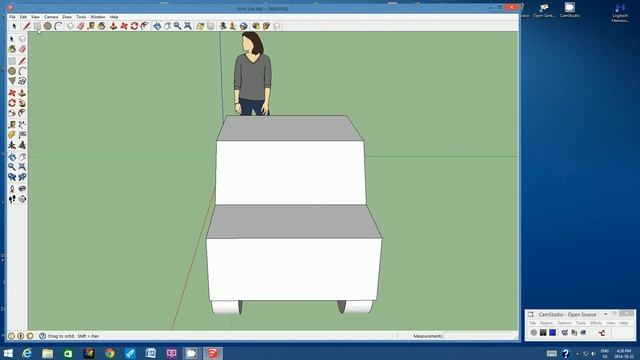 Using Sketchup 8 to Draw a Mini Car Part 3 смотреть онлайн