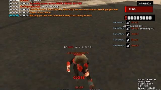 GTA SA:MP [pGA] Zombie Mode: Trial Moderator Report 27 смотреть онлайн