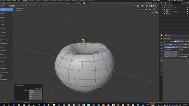 Blender 2.8 : Modeling : Proportional Editing смотреть онлайн