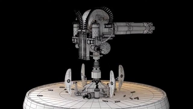 Sentry Gun - Wireframe Turntable смотреть онлайн