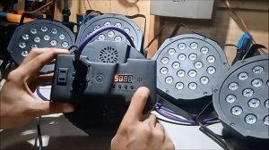 mini flat par led light programming