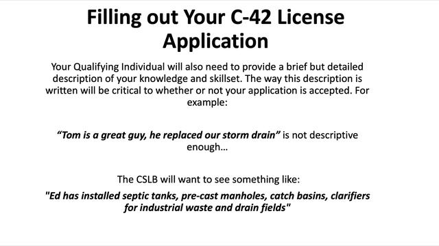 C-42 License - Sanitation Systems California Contractor License Requirements, CSLB Exam, and more! смотреть онлайн