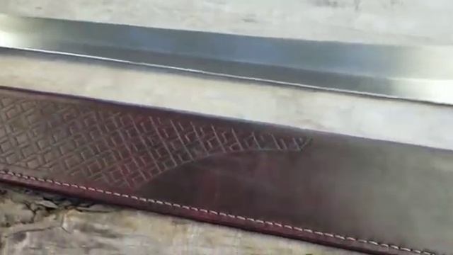Machete and handmade leather sheath смотреть онлайн