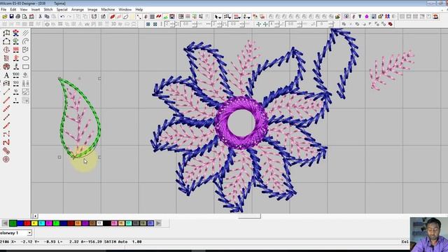 Wilcom In Hindi English How To Use Run,Triple Run, Back stitch and stem stitch tutorial #16 смотреть онлайн