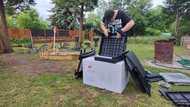 [Part 1]Allibert Balkon- und Gartenmöbel-Set Rosario inkl. Sitzauflagen, Farbe Graphit смотреть онлайн