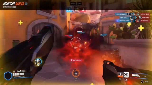 Reaper game highlight on Castillo 4 V 4 Overwatch 2 Season 11 смотреть онлайн