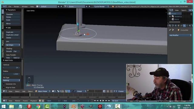 Blender: Modeling a Bead Maze (Part 1) смотреть онлайн