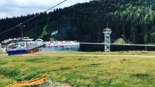 Буковель 14-ый подьемник. Клуб Voda. Озеро Молодости