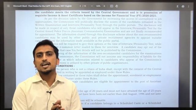 UPSC CAPF (AC) 2021 | Notification OUT! | Batch Announcement