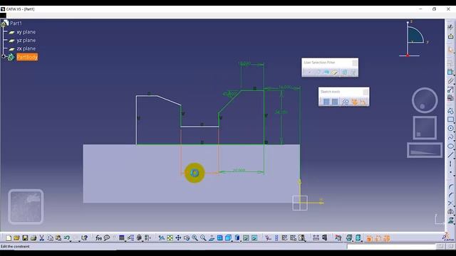 CATIA for beginners-Assignment 2 part C 3/3 смотреть онлайн