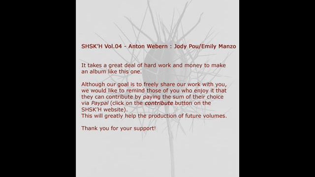 Anton Webern - Op.3 No4 - Im Morgentaun смотреть онлайн