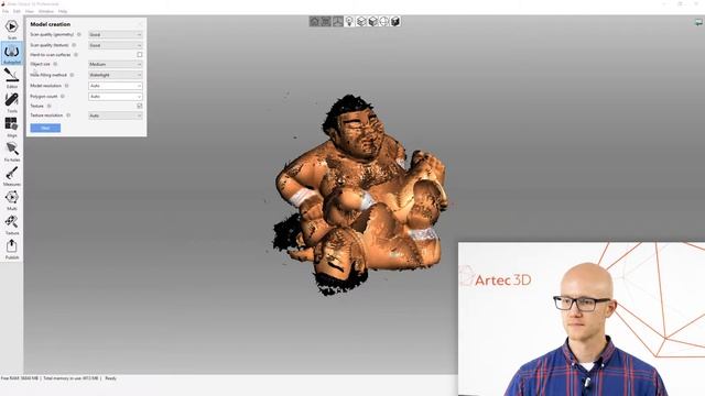 Artec Studio Autopilot - Organic Objects - AS12 Tutorial