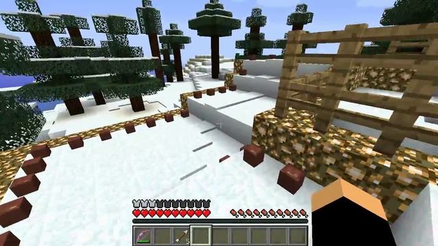 Biathlon в Minecraft 4 этап спринт с общего старта смотреть онлайн