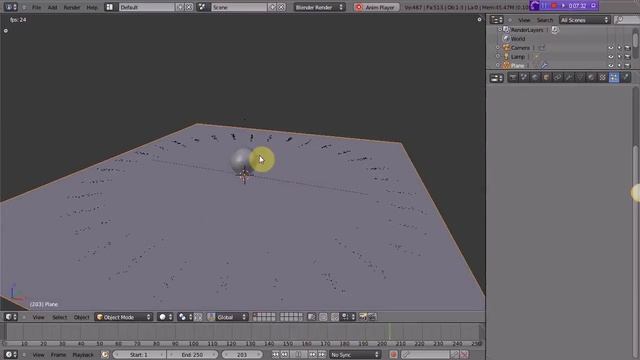 Blender 2.5x Particle Simulator Test (Stickiness, Friction features) смотреть онлайн