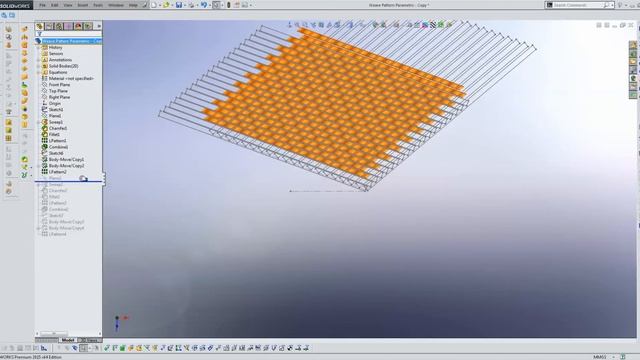 Full Parametric Weaves in SolidWorks смотреть онлайн