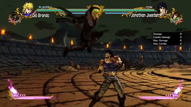 Jojo All-Star Battle R Dio Brando 47% - 61% Combos
