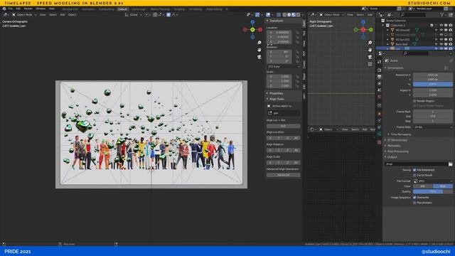 PRIDE 2021 / Speed Modeling in Blender 2.93 смотреть онлайн