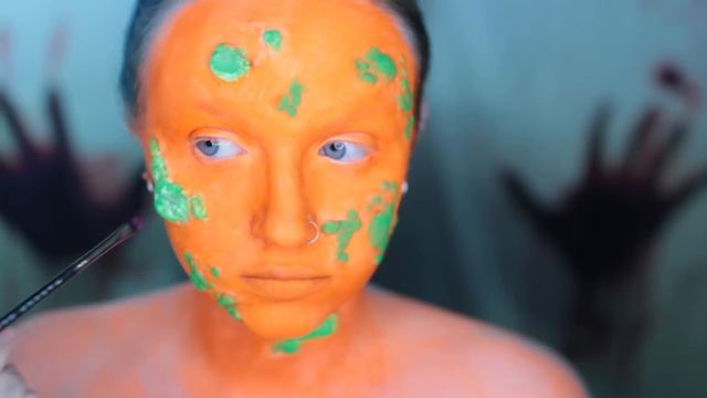 Infected neon zombie -- FX makeup tutorial смотреть онлайн