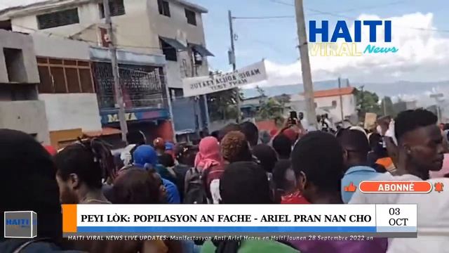 Flash! Manifestasyon Petionville la pran Direksyon Delmas Ariel Pran nan Cho 3 Octobre 2022 смотреть онлайн