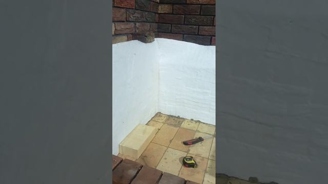 обзор карниза столешницы. облицовка мангала. работа с шамотным кирпичем. основание арки мангала смотреть онлайн