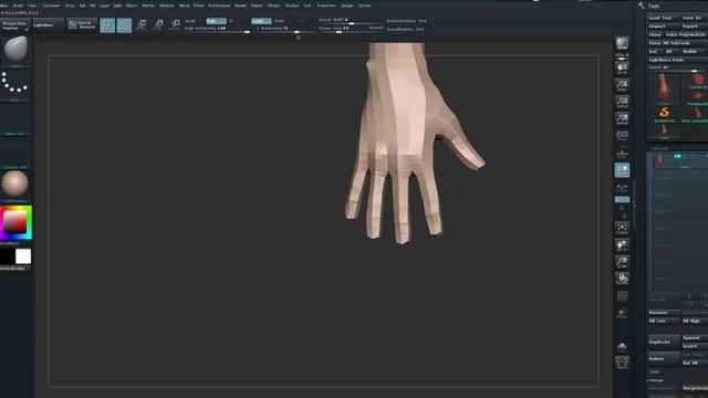 ZBrush tutorial: Sculpt a hand, Part 1 смотреть онлайн