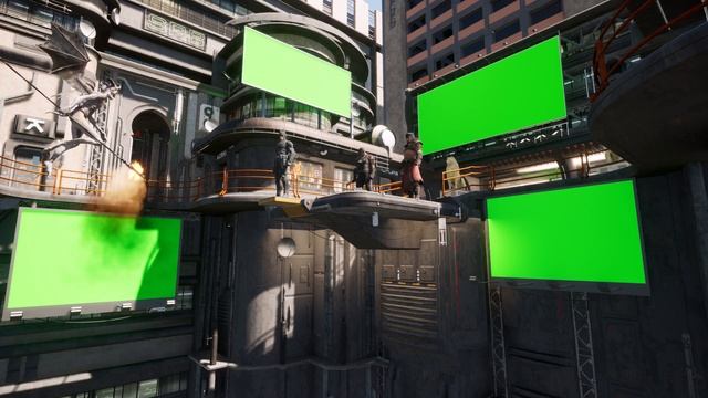 Green Screen City Billboards Mockup 44 смотреть онлайн