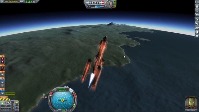 Первый выход на орбиту в KSP. Дальше на Муну!