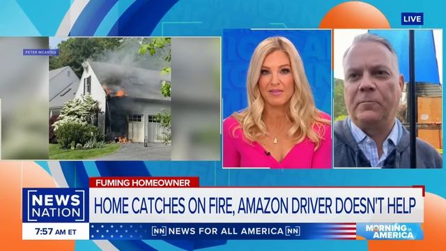 Amazon driver delivers package to burning home, fails to call 911: Homeowner | Morning in America смотреть онлайн