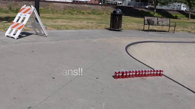 BMX Soda Can Jump Challenge!!! @ Battle Ground Skatepark смотреть онлайн