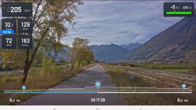 Tacx Neo 2T - Tacx app ride. Martigny Orchard Ride смотреть онлайн