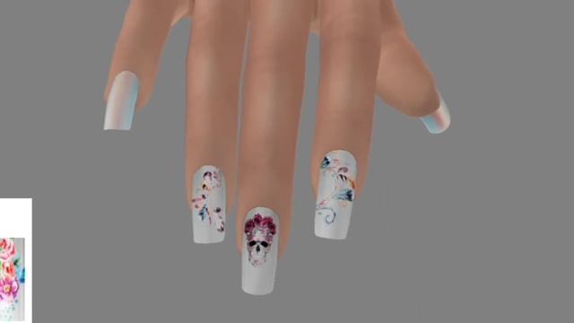Maitreya Nails 6 Skulls HUD - Second Life смотреть онлайн