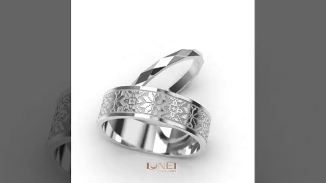 Пара обручок з білого золота, без вставок смотреть онлайн