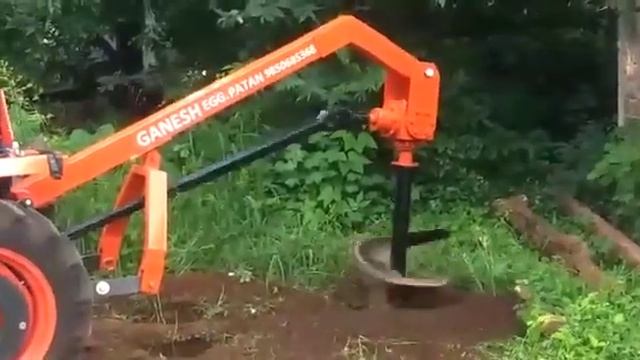 Kubota B2741 Tractor With Post Hole Digger Machine (Neo Star) смотреть онлайн