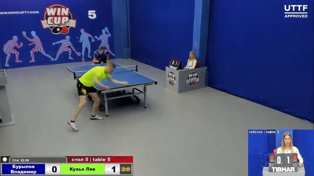 16:30 Бурылов Владимир 3-2 Кузьо Лев cтол 5 ЮГ-3 31.05.21 смотреть онлайн