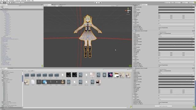 VRChat Tutorial - Dynamic Bone: Hair, breast, cloth, tail physics; + what values I use! смотреть онлайн