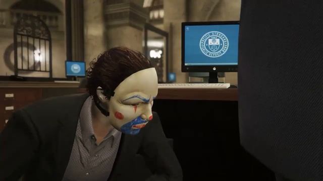 GTA V - The Dark Knight - The Bank Robbery Scene HD смотреть онлайн