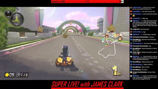 Mario Kart 8 Deluxe - Online Racing [6.20.18] | Super Live! With James Clark