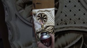 резные нарды ручной работы. обжиг