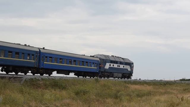 ТЭП70-0062 с региональным поездом №808/807 сообщением Запорожье-1-пологи-Бердянск смотреть онлайн