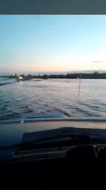 Паводок в Абатском районе ( Трасса Абатск-Викулово)